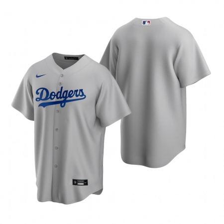 Men's Nike Los Angeles Dodgers Blank Gray Alternate Stitched Baseball Jersey