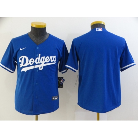 Youth Nike Los Angeles Dodgers Blank Royal Alternate Stitched Baseball Jersey