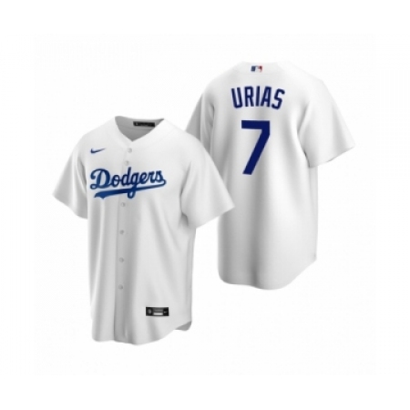 Men's Los Angeles Dodgers #7 Julio Urias Nike White Replica Home Jersey
